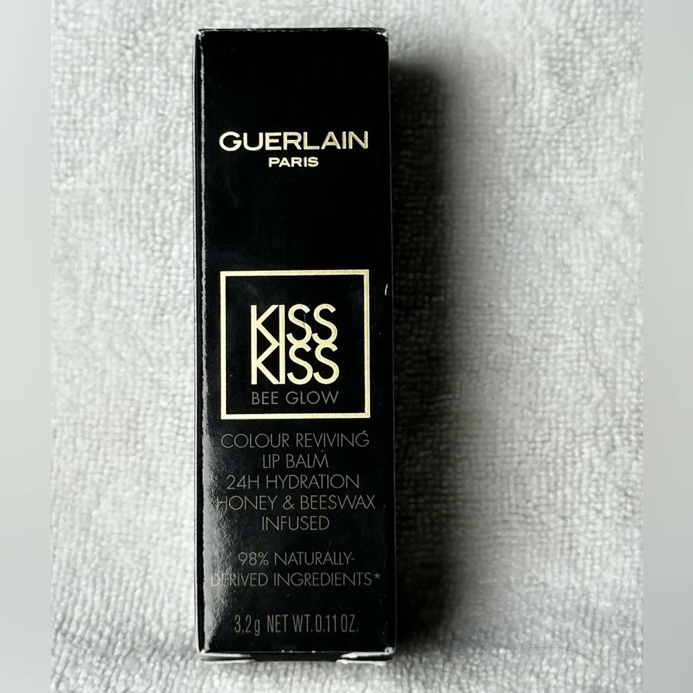 🆕 GUERLAIN Kiss Kiss Bee Glow Lipstick Balm in 319 Peach Glow - Fresh Coral NIB